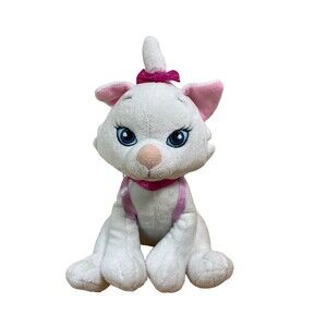 Disney Store Aristocats Back pack Marie White Kitten Cat Beanie Beanbag Plush